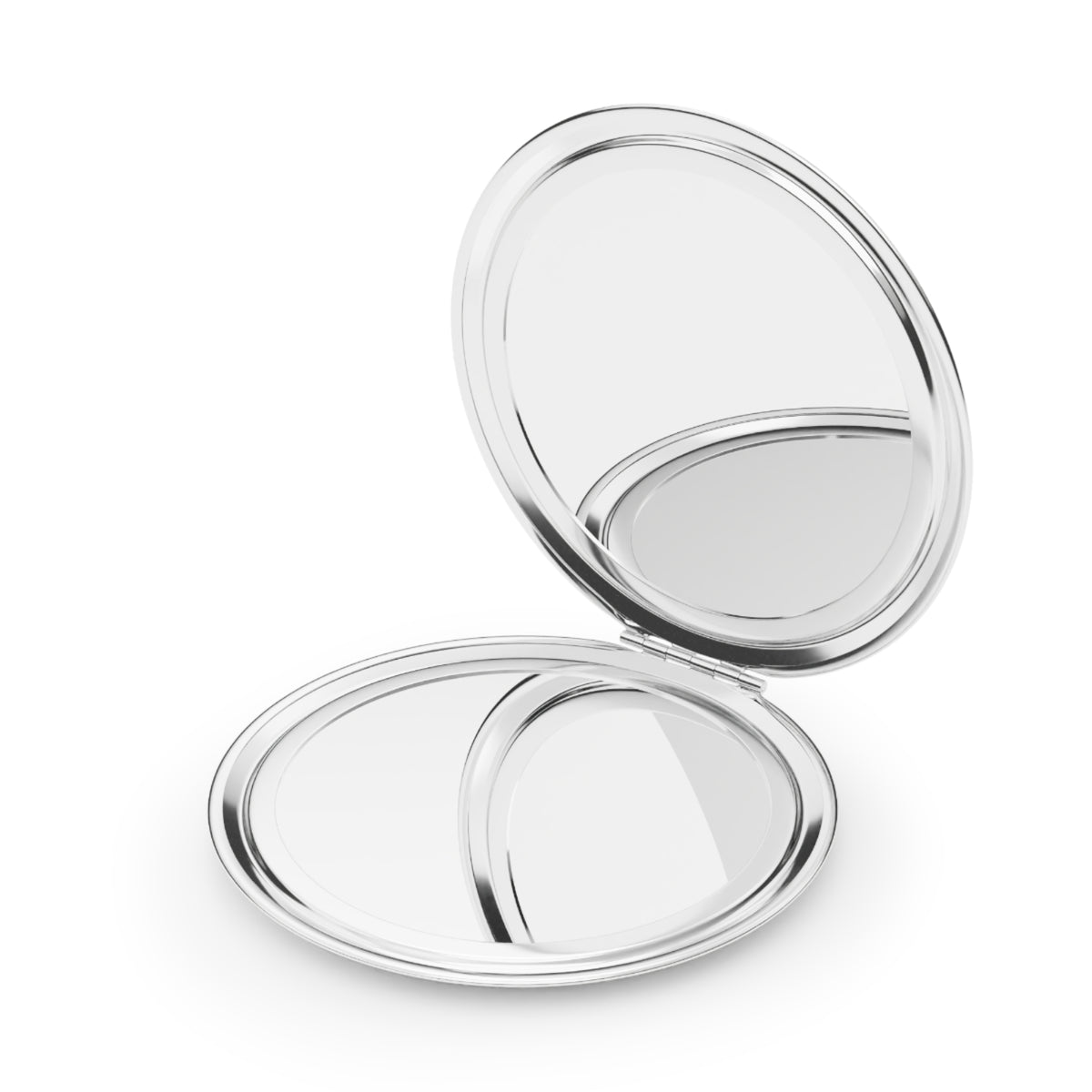 open view of a compact mirror