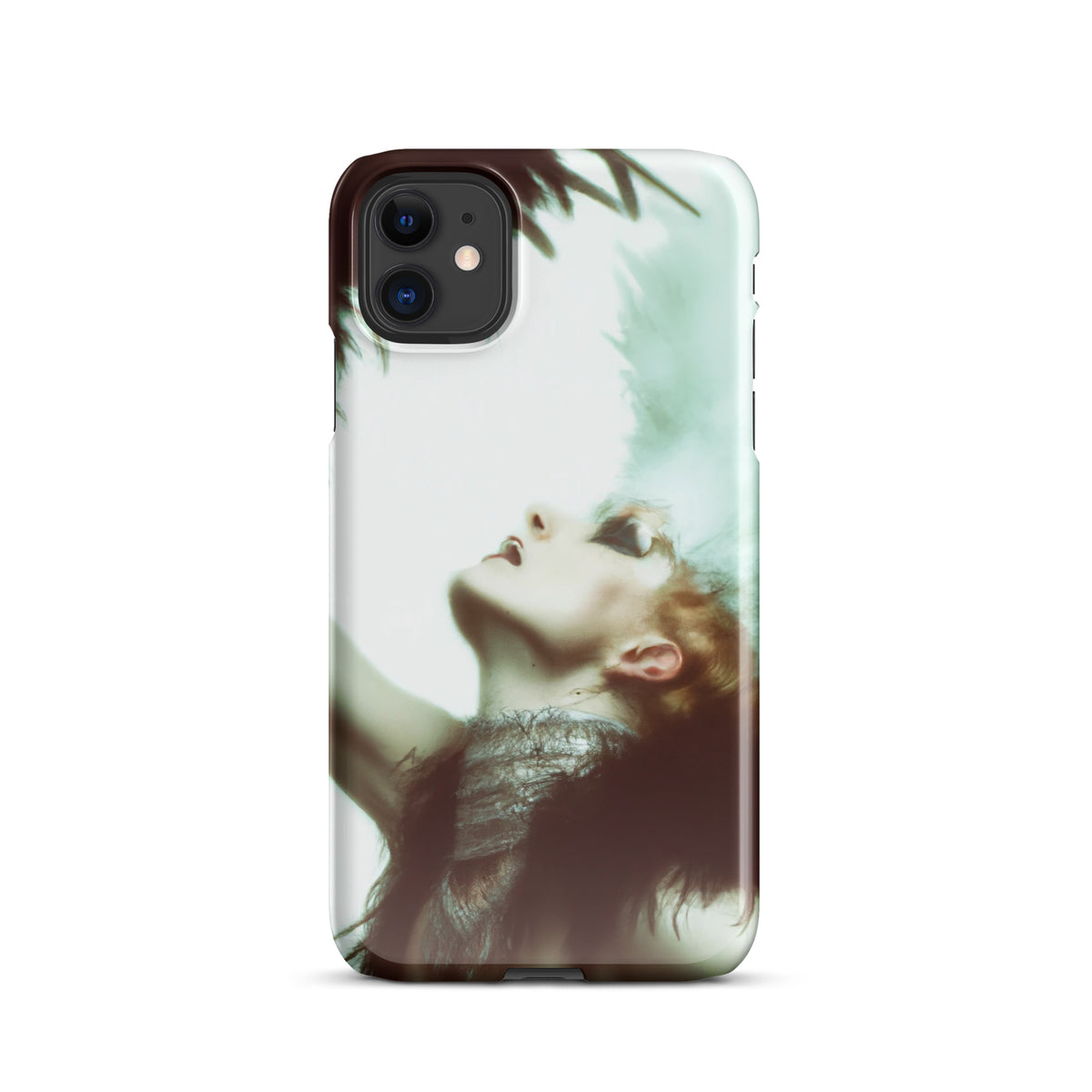 iPhone case with a Follies Bergere dancer with lots of plumage